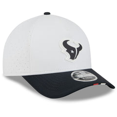 Houston Texans New Era 2025 NFL Training Camp A-Frame 9FORTY Adjustable Hat - White/Navy - NFL