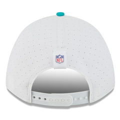 Miami Dolphins New Era 2025 NFL Training Camp A-Frame 9FORTY Adjustable Hat - White/Aqua - NFL