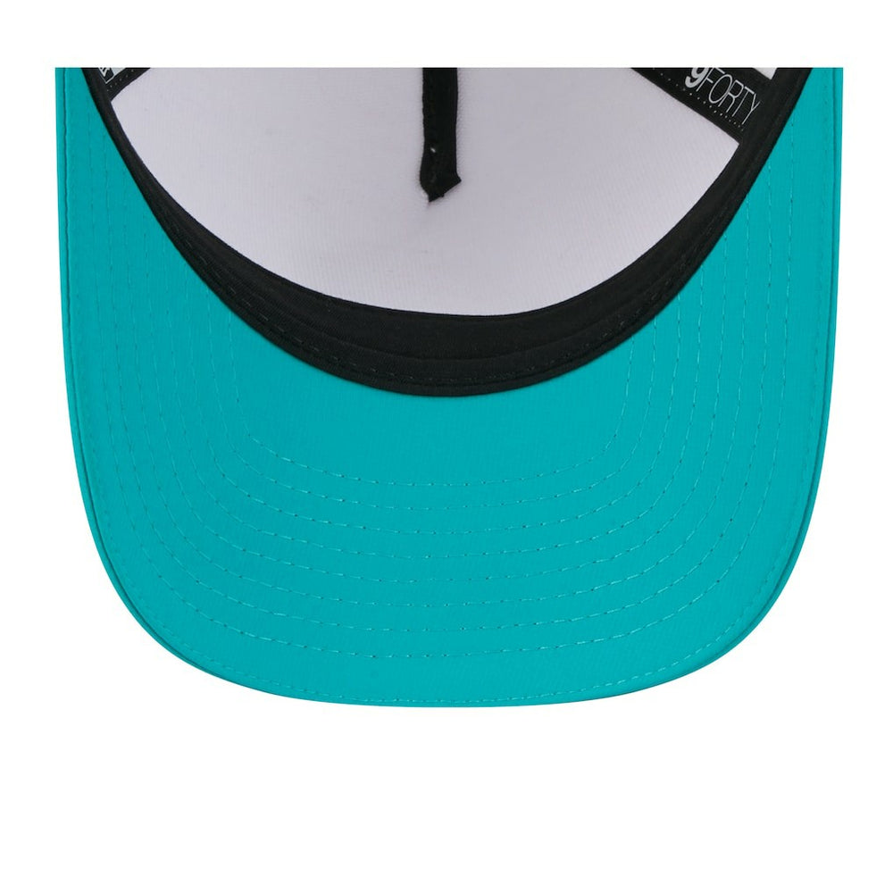 Miami Dolphins New Era 2025 NFL Training Camp A-Frame 9FORTY Adjustable Hat - White/Aqua - NFL