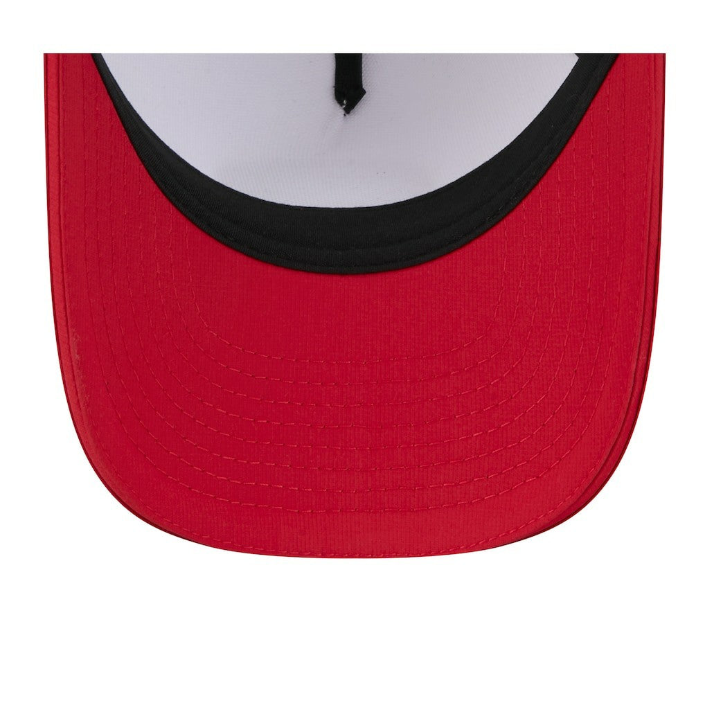 San Francisco 49ers New Era 2025 NFL Training Camp A-Frame 9FORTY Adjustable Hat - White/Scarlet - NFL