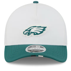 Philadelphia Eagles New Era 2025 NFL Training Camp A-Frame 9FORTY Adjustable Hat - White/Midnight Green - NFL