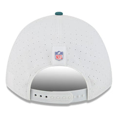 Philadelphia Eagles New Era 2025 NFL Training Camp A-Frame 9FORTY Adjustable Hat - White/Midnight Green - NFL