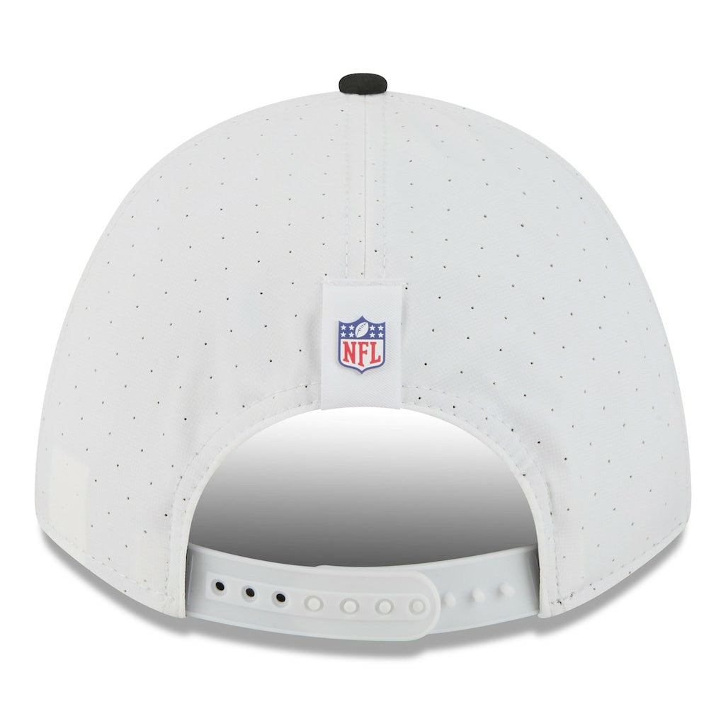 New Orleans Saints New Era 2025 NFL Training Camp A-Frame 9FORTY Adjustable Hat - White/Black - NFL
