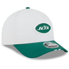 New York Jets New Era 2025 NFL Training Camp A-Frame 9FORTY Adjustable Hat - White/Green - NFL