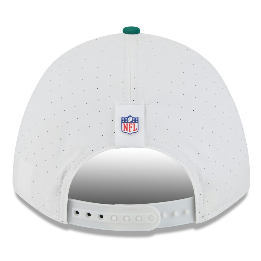 New York Jets New Era 2025 NFL Training Camp A-Frame 9FORTY Adjustable Hat - White/Green - NFL