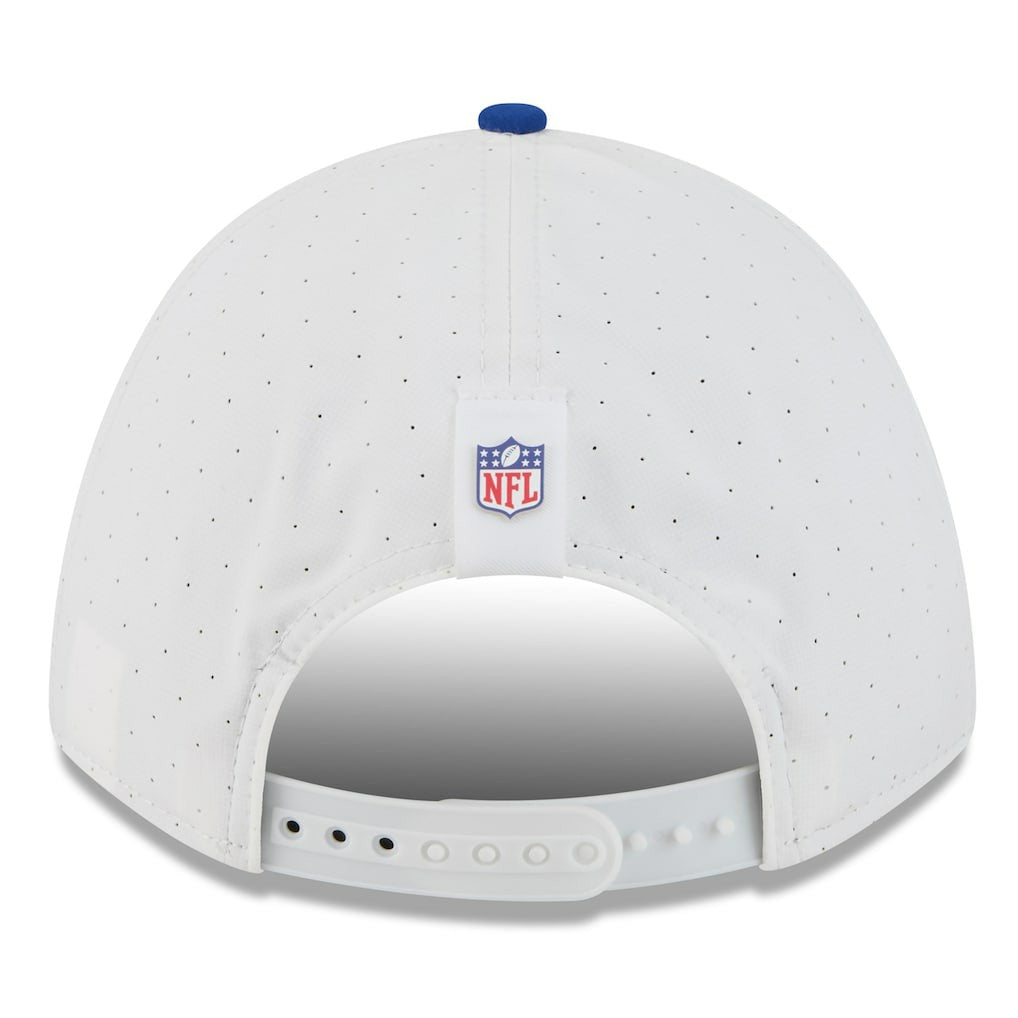 New York Giants New Era 2025 NFL Training Camp A-Frame 9FORTY Adjustable Hat - White/Royal - NFL