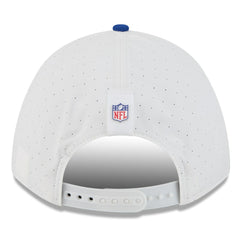 New York Giants New Era 2025 NFL Training Camp A-Frame 9FORTY Adjustable Hat - White/Royal - NFL