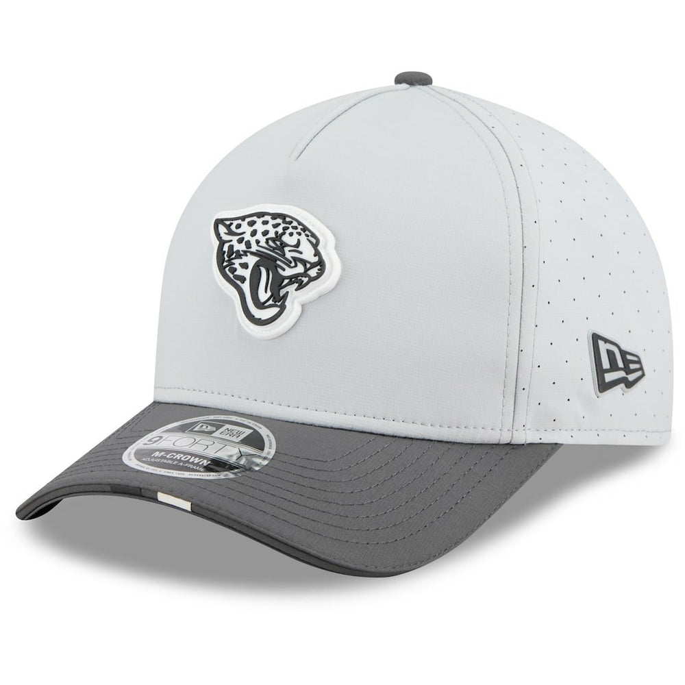 Jacksonville Jaguars New Era 2025 NFL Training Camp A-Frame 9FORTY Adjustable Hat - Gray/Graphite - NFL