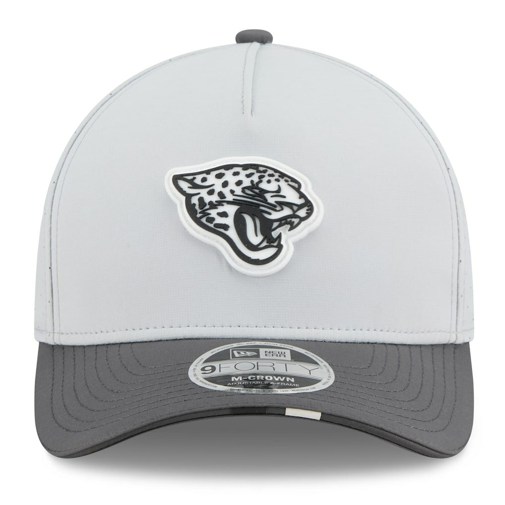 Jacksonville Jaguars New Era 2025 NFL Training Camp A-Frame 9FORTY Adjustable Hat - Gray/Graphite - NFL