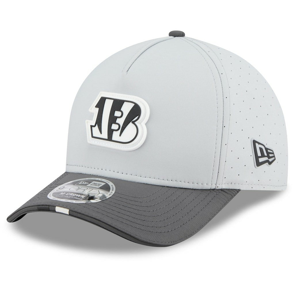 Cincinnati Bengals New Era 2025 NFL Training Camp A-Frame 9FORTY Adjustable Hat - Gray/Graphite - NFL