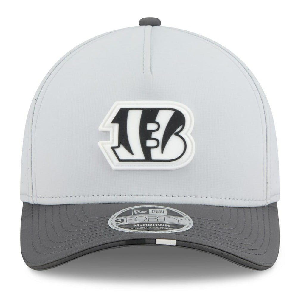 Cincinnati Bengals New Era 2025 NFL Training Camp A-Frame 9FORTY Adjustable Hat - Gray/Graphite - NFL