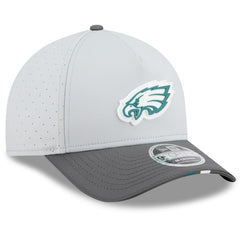 Philadelphia Eagles New Era 2025 NFL Training Camp A-Frame 9FORTY Adjustable Hat - Gray/Graphite - NFL