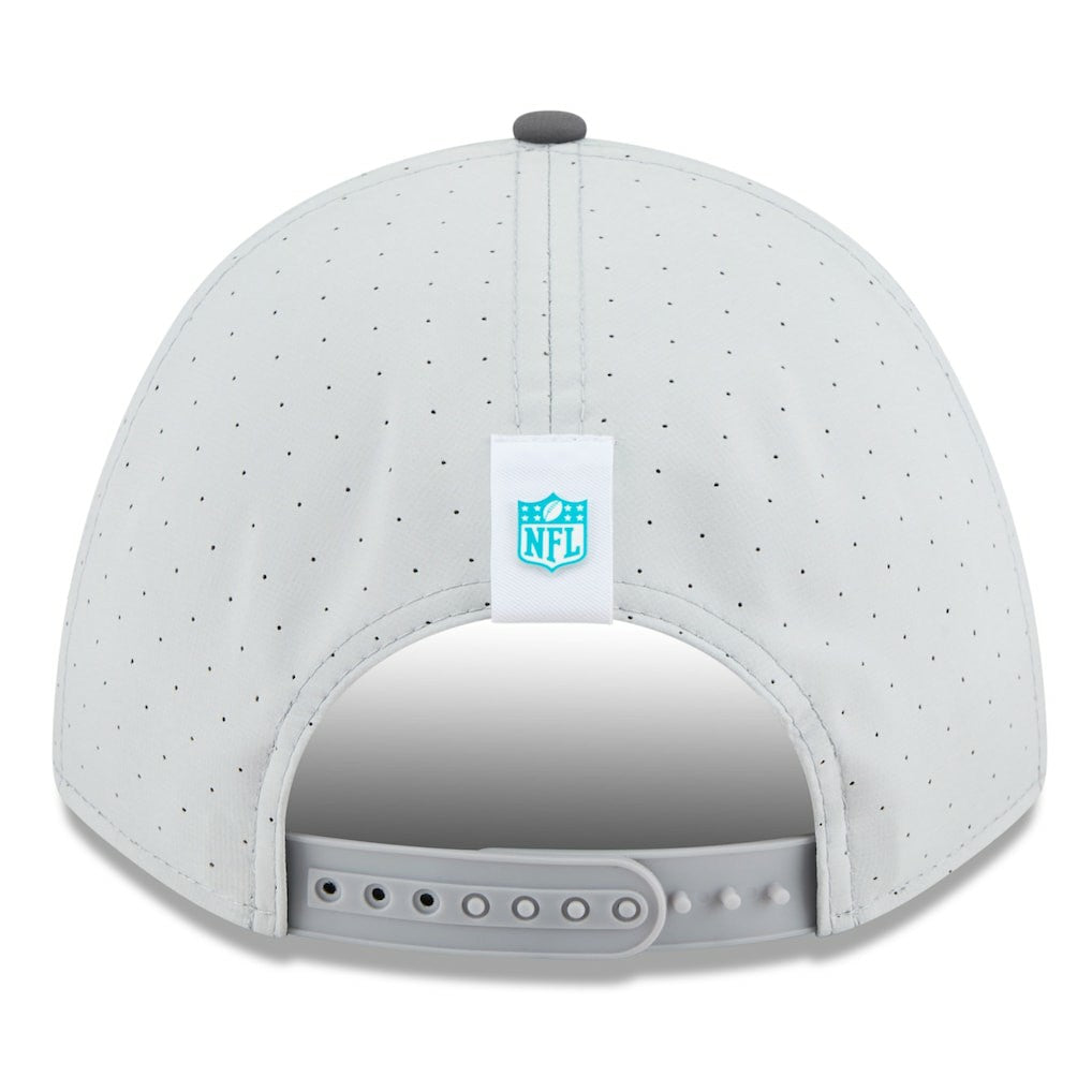 Miami Dolphins New Era 2025 NFL Training Camp A-Frame 9FORTY Adjustable Hat - Gray/Graphite - NFL