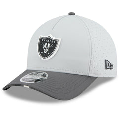 Las Vegas Raiders New Era 2025 NFL Training Camp A-Frame 9FORTY Adjustable Hat - Gray/Graphite - NFL