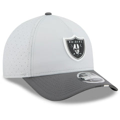 Las Vegas Raiders New Era 2025 NFL Training Camp A-Frame 9FORTY Adjustable Hat - Gray/Graphite - NFL