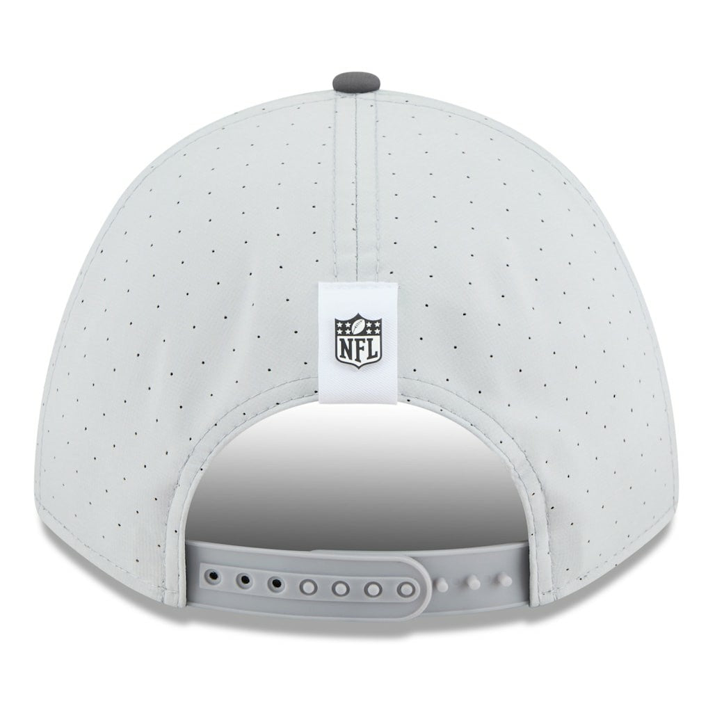Las Vegas Raiders New Era 2025 NFL Training Camp A-Frame 9FORTY Adjustable Hat - Gray/Graphite - NFL