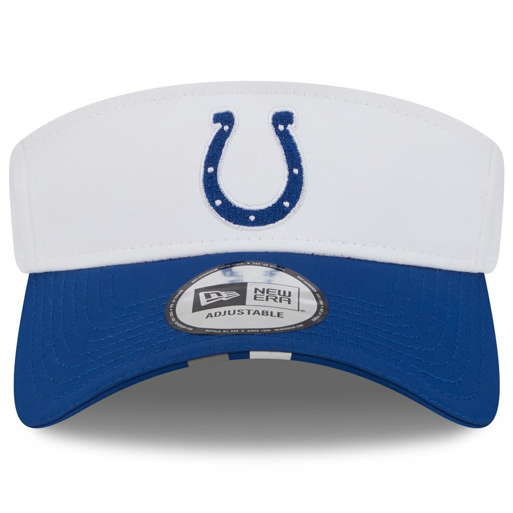 Indianapolis Colts New Era 2025 NFL Training Camp Adjustable Visor - White/Royal - NFL