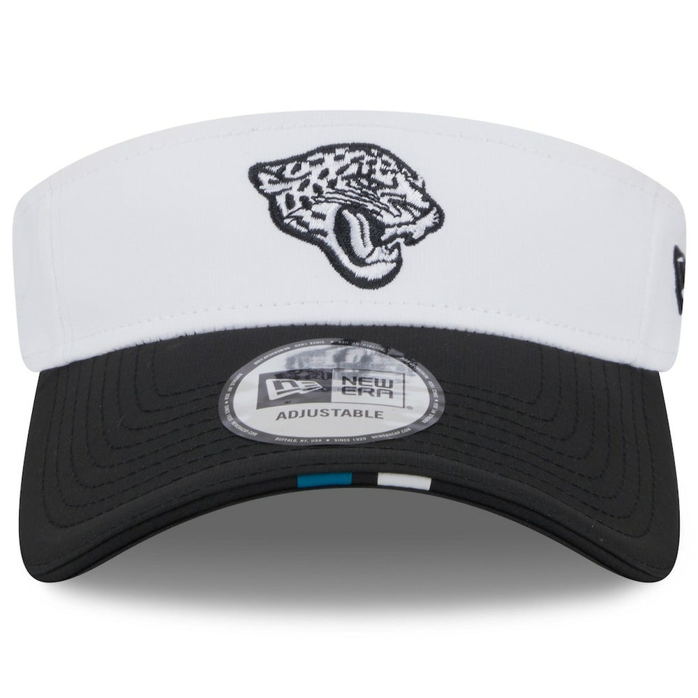 Jacksonville Jaguars New Era 2025 NFL Training Camp Adjustable Visor - White/Black - NFL