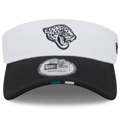 Jacksonville Jaguars New Era 2025 NFL Training Camp Adjustable Visor - White/Black - NFL