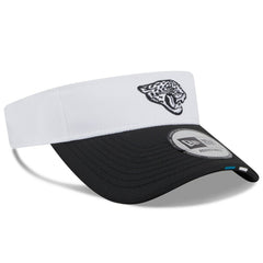 Jacksonville Jaguars New Era 2025 NFL Training Camp Adjustable Visor - White/Black - NFL