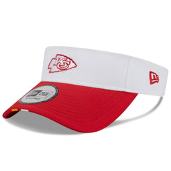 Kansas City Chiefs New Era 2025 NFL Training Camp Adjustable Visor - White/Red - NFL