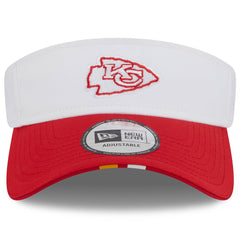 Kansas City Chiefs New Era 2025 NFL Training Camp Adjustable Visor - White/Red - NFL