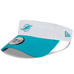 Miami Dolphins New Era 2025 NFL Training Camp Adjustable Visor - White/Aqua - NFL