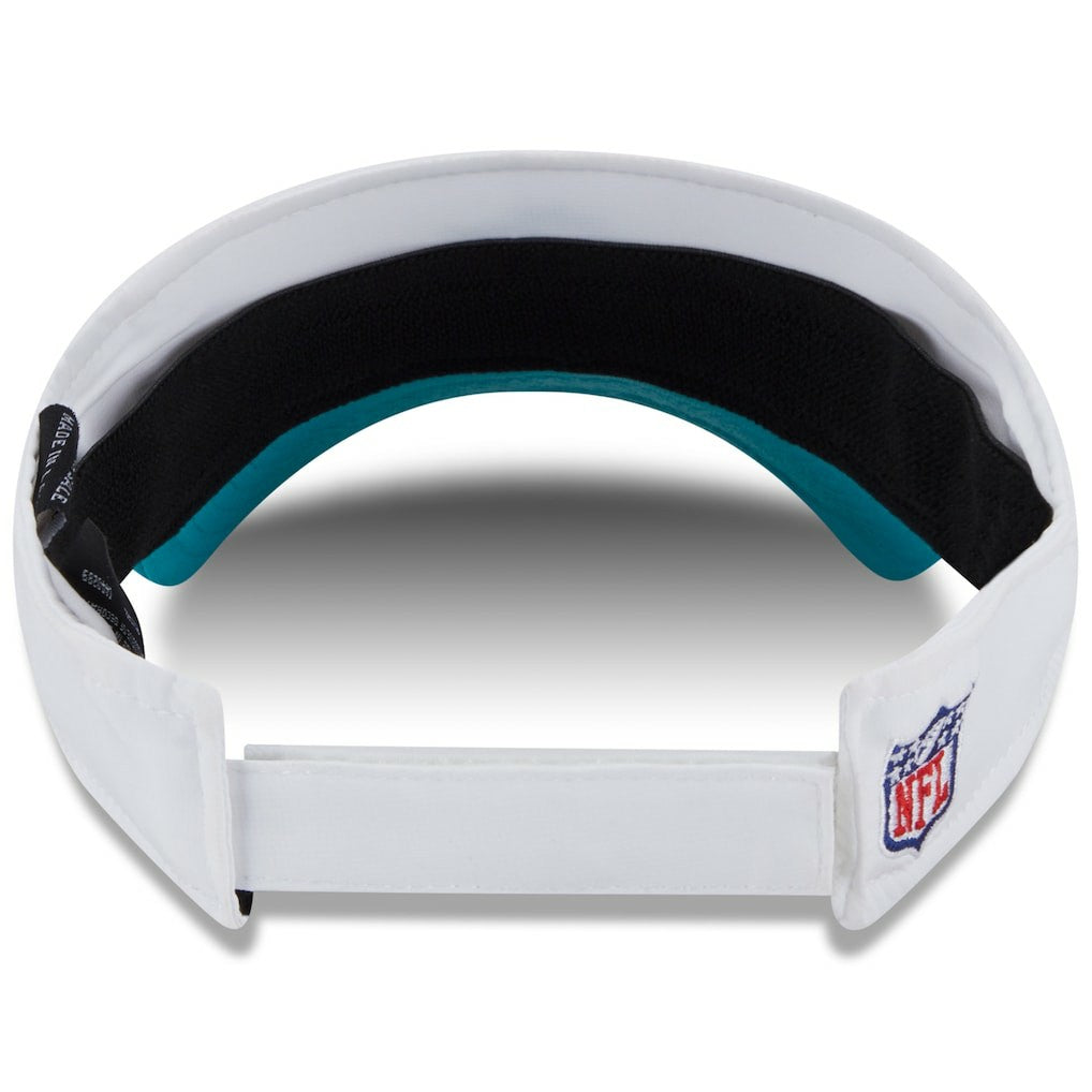 Miami Dolphins New Era 2025 NFL Training Camp Adjustable Visor - White/Aqua - NFL