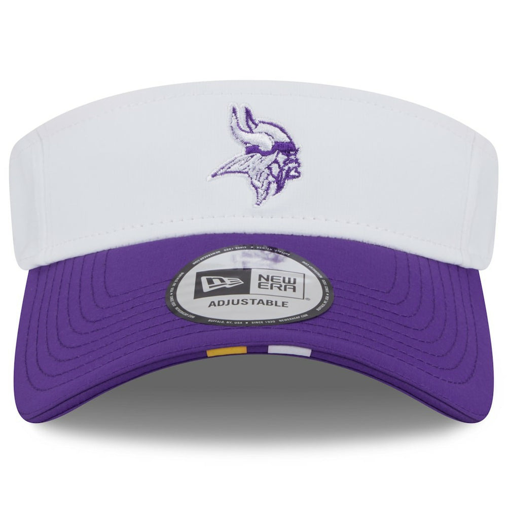 Minnesota Vikings New Era 2025 NFL Training Camp Adjustable Visor - White/Purple - NFL