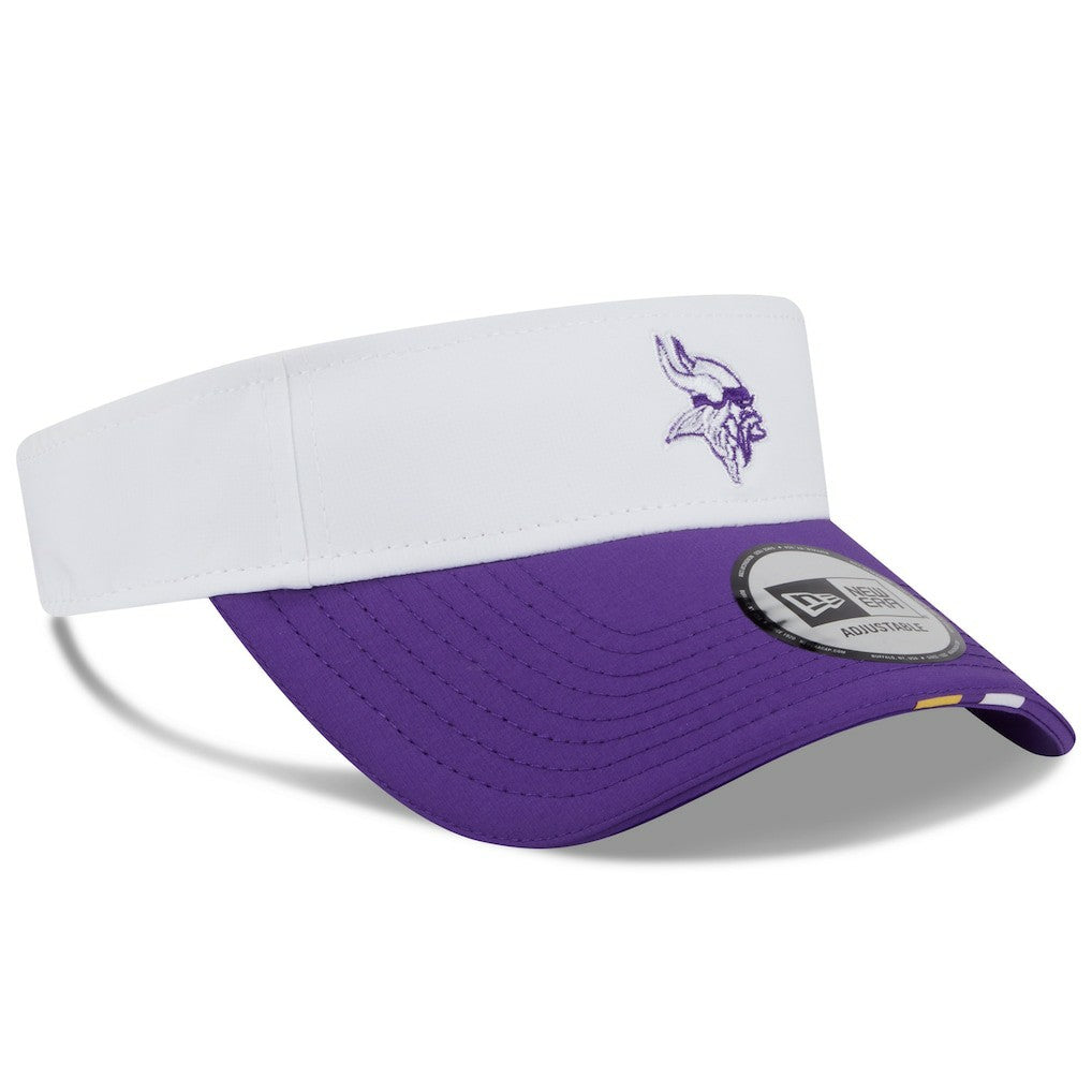 Minnesota Vikings New Era 2025 NFL Training Camp Adjustable Visor - White/Purple - NFL