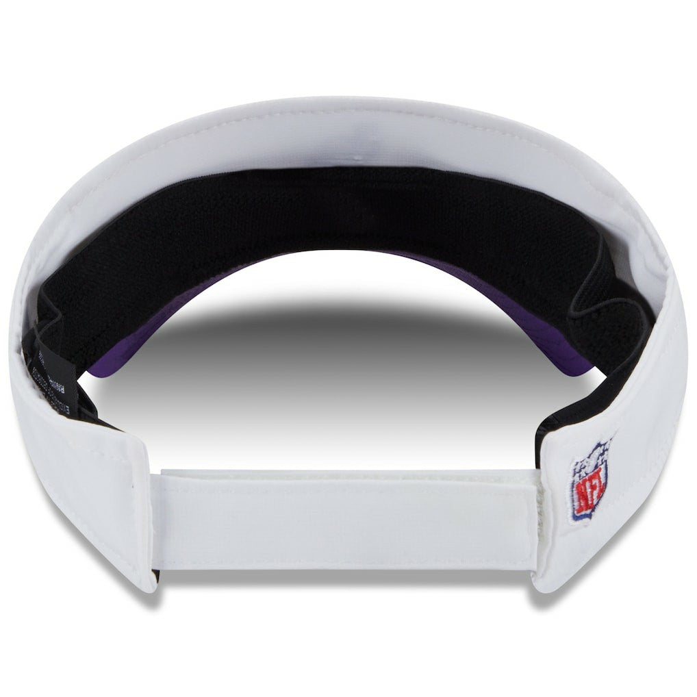 Minnesota Vikings New Era 2025 NFL Training Camp Adjustable Visor - White/Purple - NFL