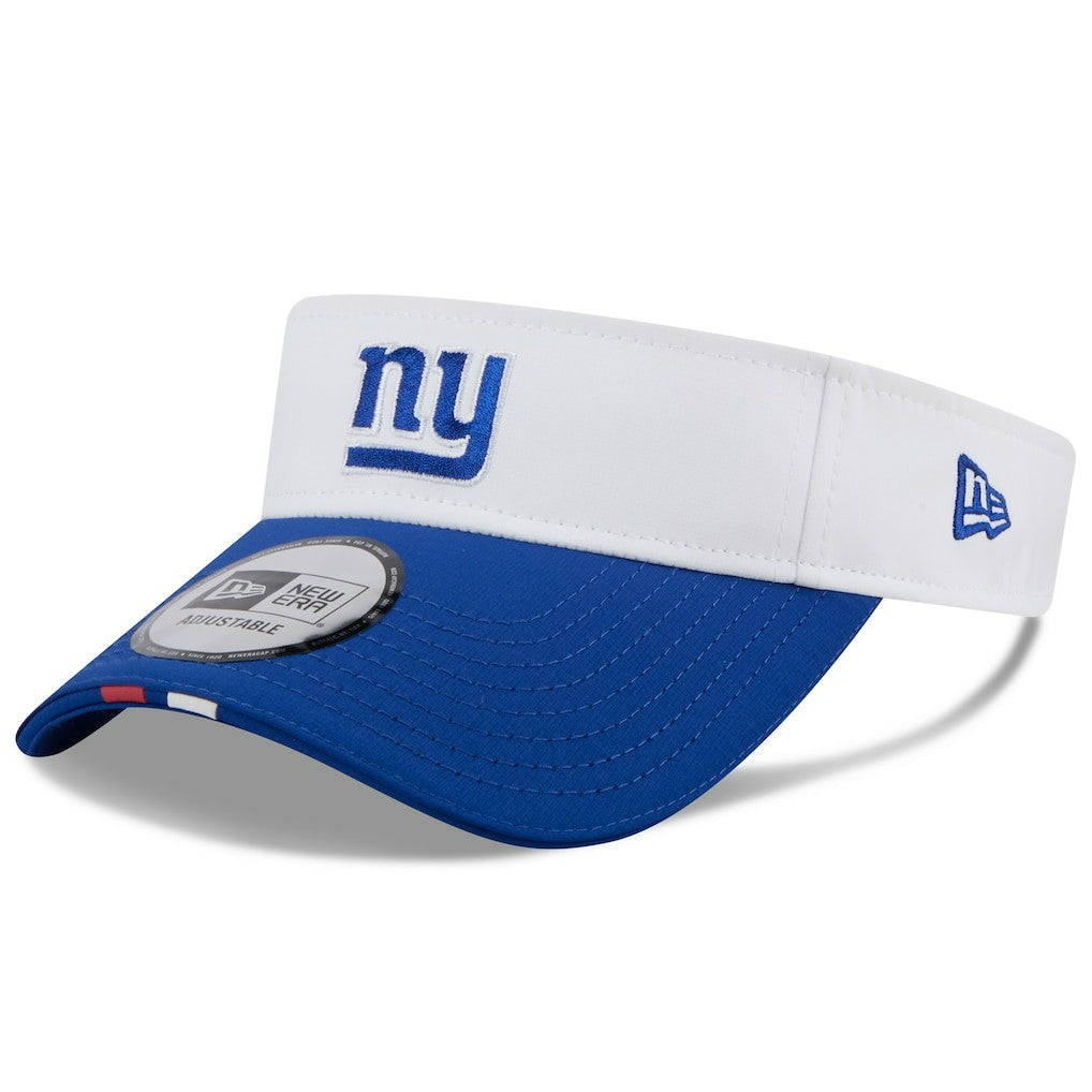 New York Giants New Era 2025 NFL Training Camp Adjustable Visor - White/Royal - NFL
