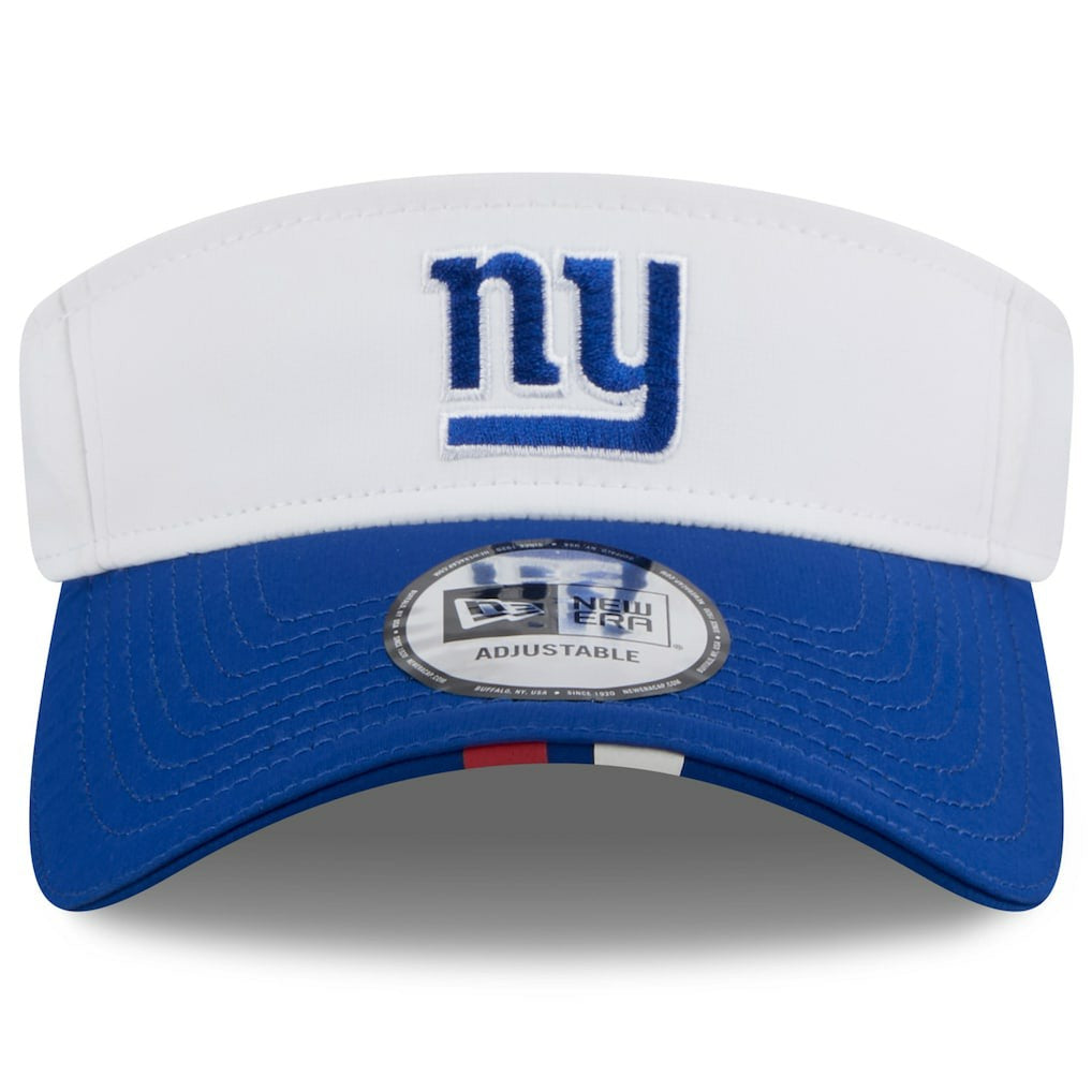 New York Giants New Era 2025 NFL Training Camp Adjustable Visor - White/Royal - NFL