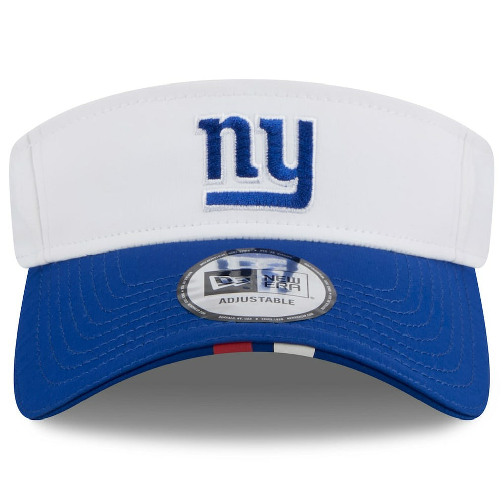 New York Giants New Era 2025 NFL Training Camp Adjustable Visor - White/Royal - NFL