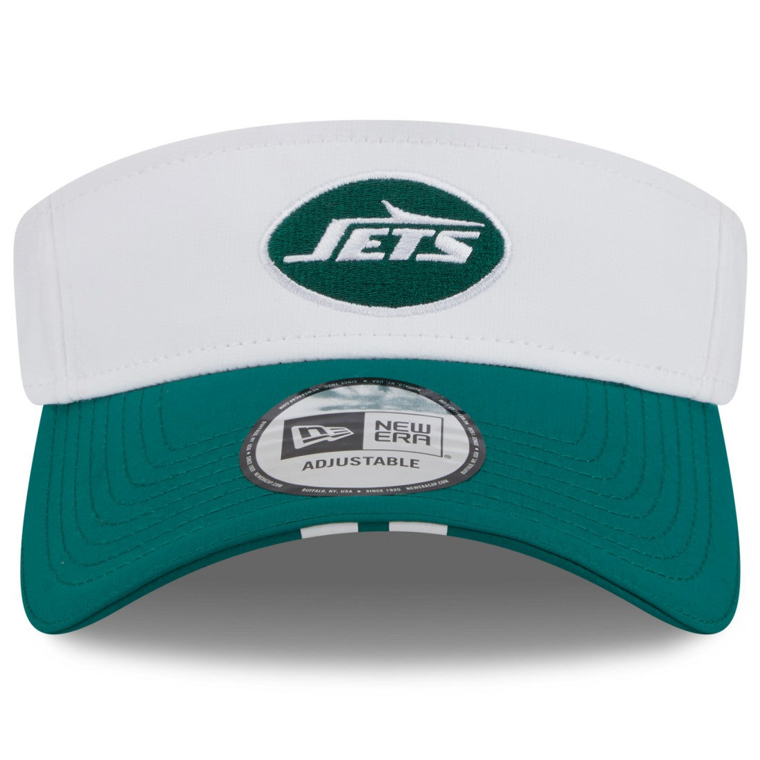 New York Jets New Era 2025 NFL Training Camp Adjustable Visor - White/Green - NFL
