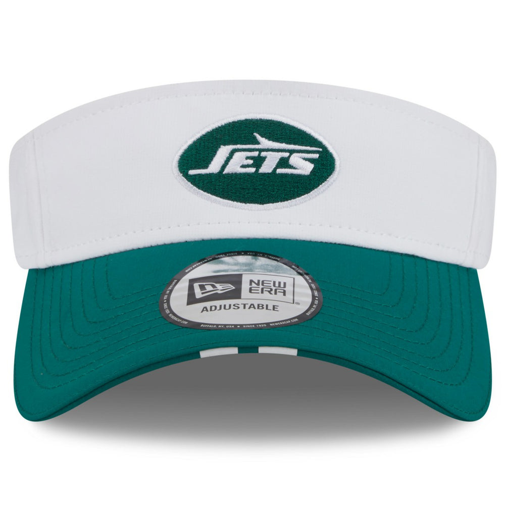 New York Jets New Era 2025 NFL Training Camp Adjustable Visor - White/Green - NFL