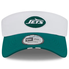 New York Jets New Era 2025 NFL Training Camp Adjustable Visor - White/Green - NFL
