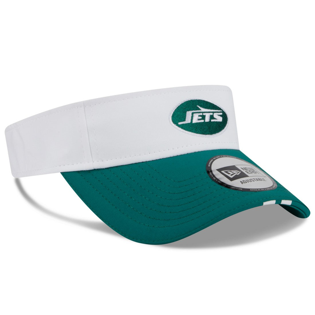 New York Jets New Era 2025 NFL Training Camp Adjustable Visor - White/Green - NFL