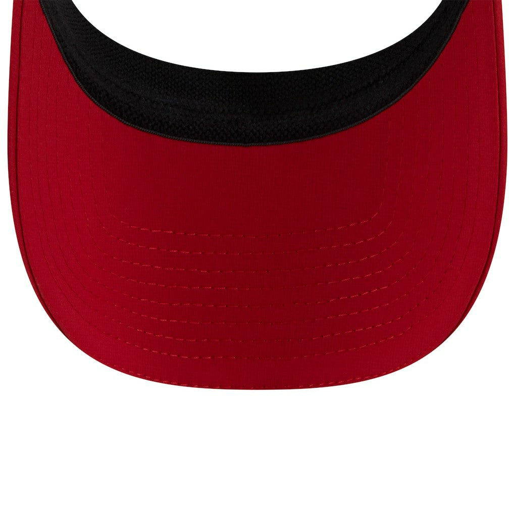 San Francisco 49ers New Era 2025 NFL Training Camp Adjustable Visor - White/Scarlet - NFL