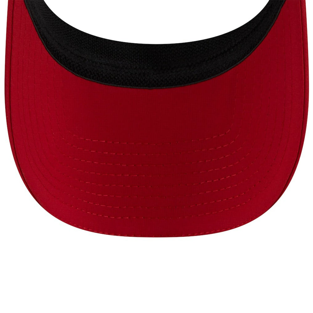 San Francisco 49ers New Era 2025 NFL Training Camp Adjustable Visor - White/Scarlet - NFL