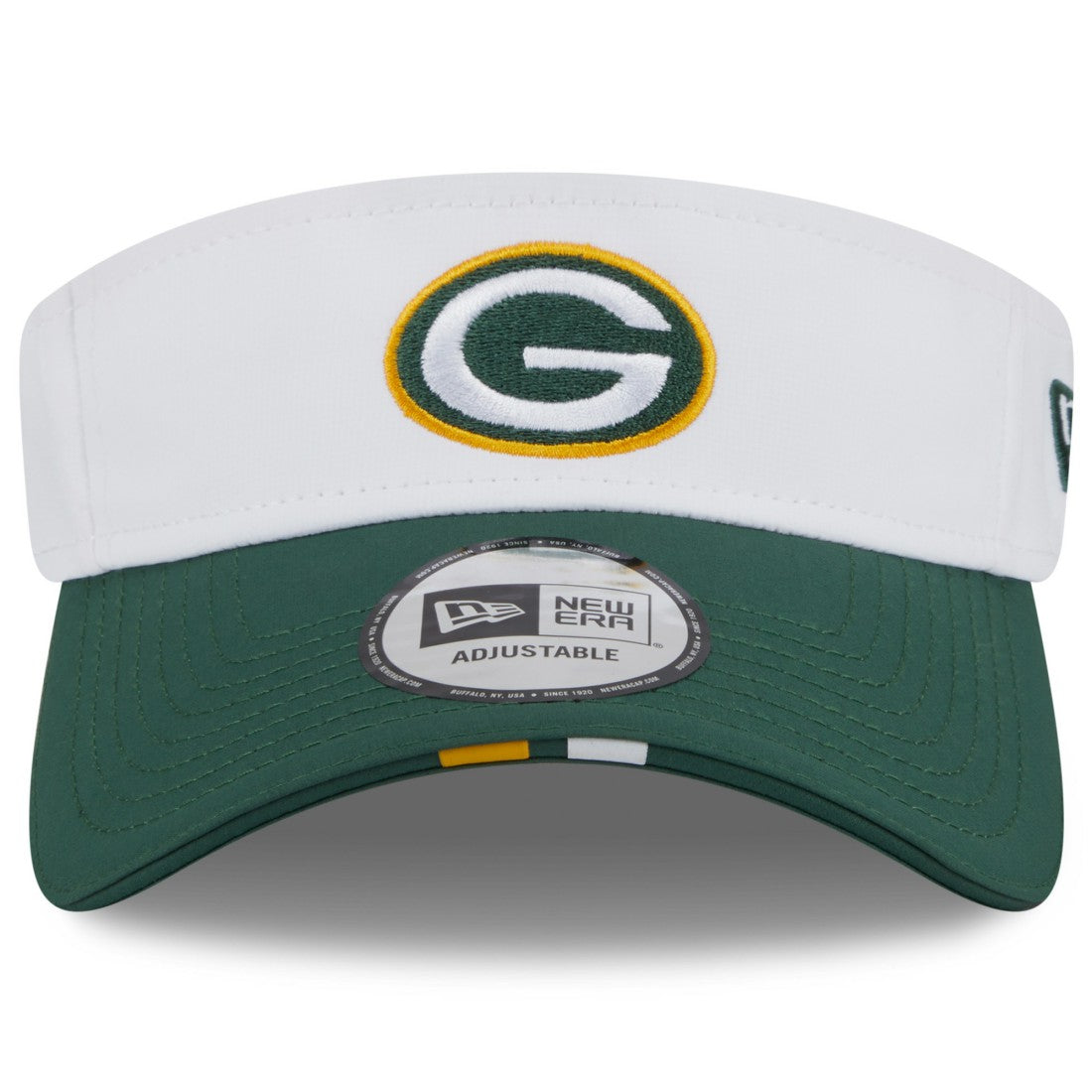 Green Bay Packers New Era 2025 NFL Training Camp Adjustable Visor - White/Green - NFL