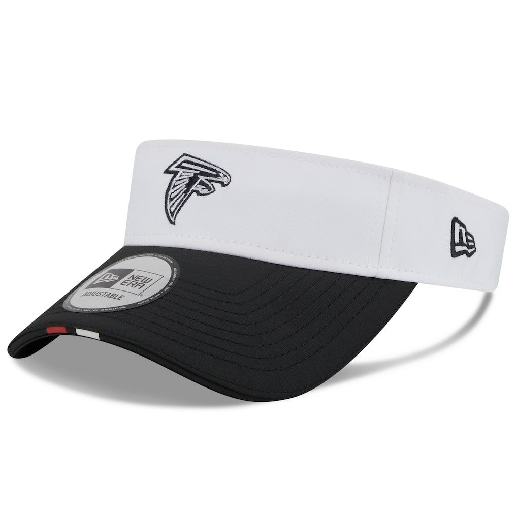 Atlanta Falcons New Era 2025 NFL Training Camp Adjustable Visor - White/Black - NFL