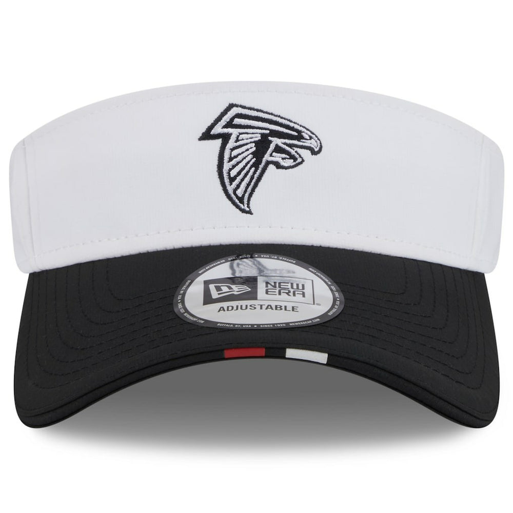 Atlanta Falcons New Era 2025 NFL Training Camp Adjustable Visor - White/Black - NFL