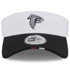 Atlanta Falcons New Era 2025 NFL Training Camp Adjustable Visor - White/Black - NFL