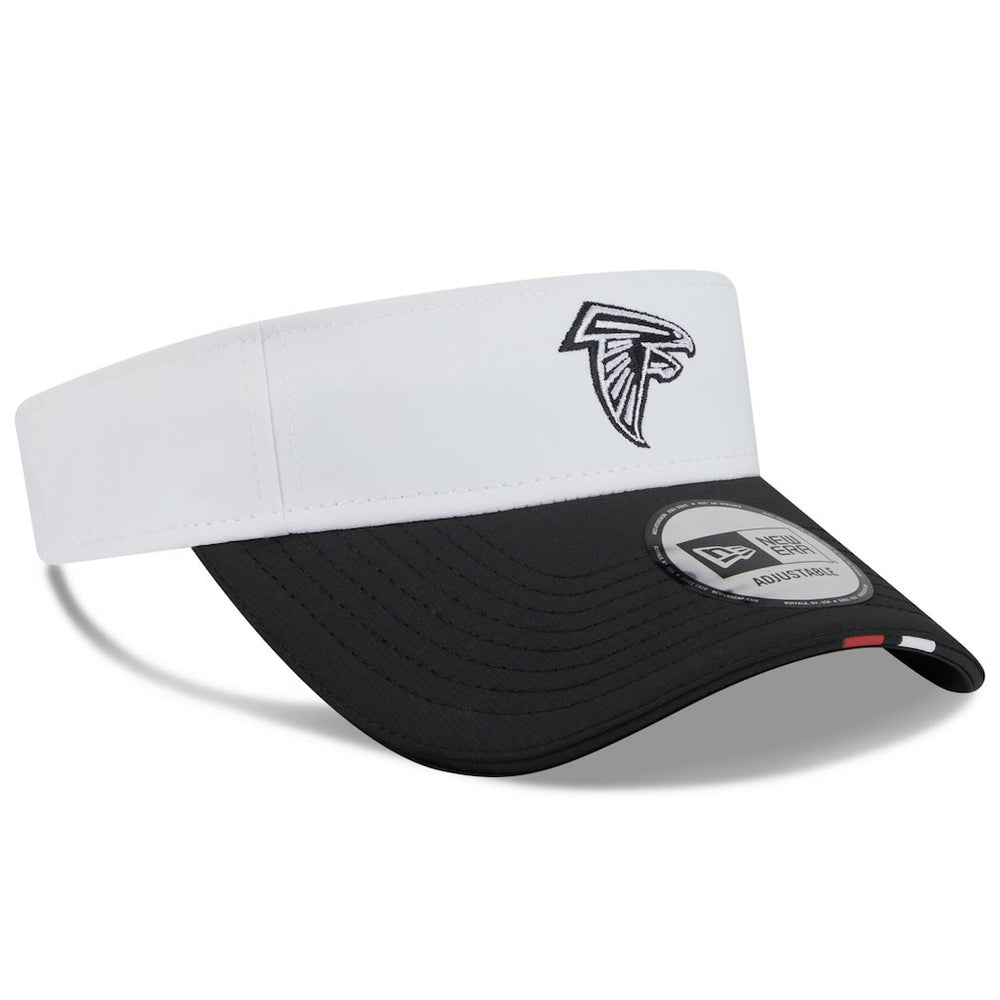 Atlanta Falcons New Era 2025 NFL Training Camp Adjustable Visor - White/Black - NFL