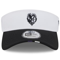 Baltimore Ravens New Era 2025 NFL Training Camp Adjustable Visor - White/Black - NFL