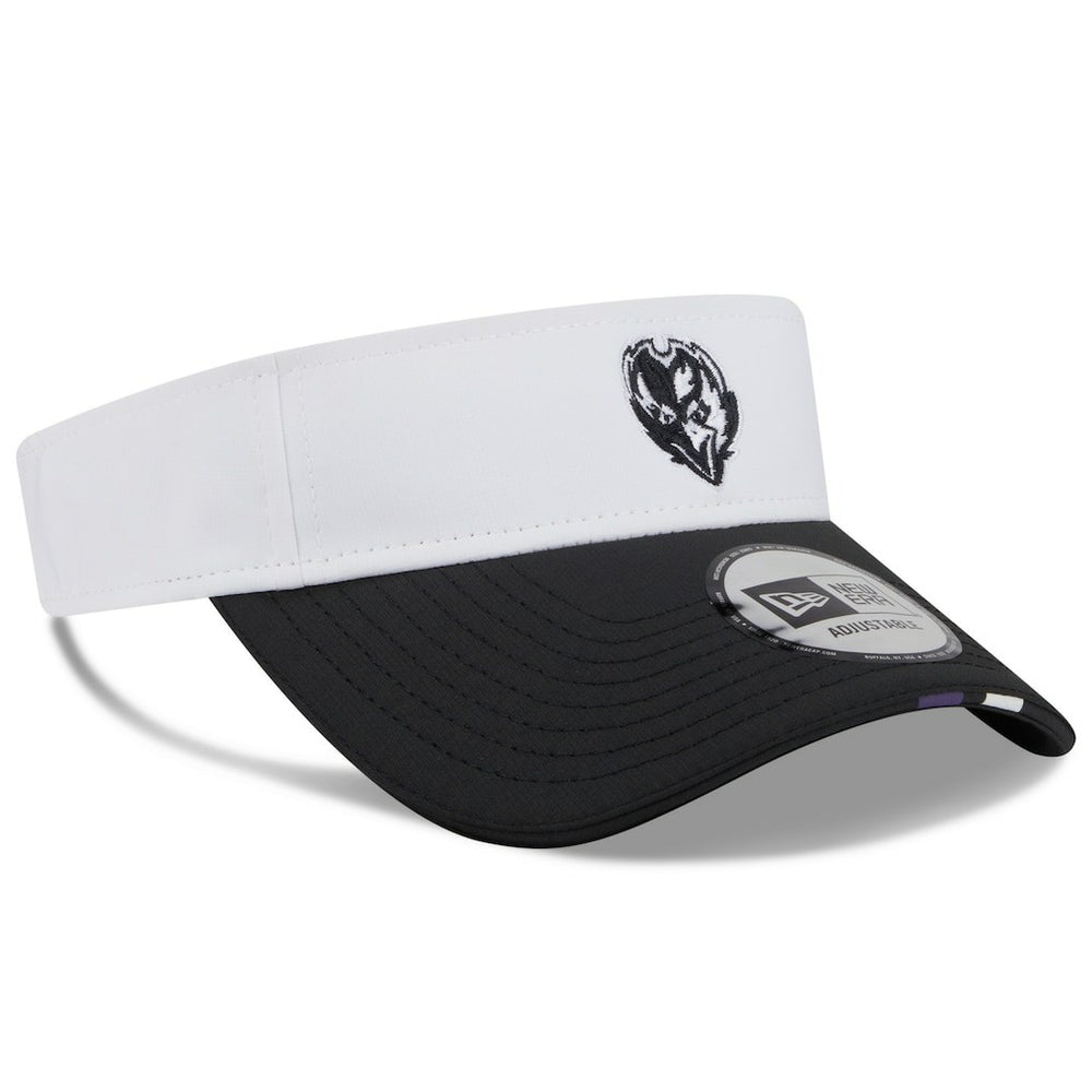 Baltimore Ravens New Era 2025 NFL Training Camp Adjustable Visor - White/Black - NFL