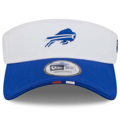 Buffalo Bills New Era 2025 NFL Training Camp Adjustable Visor - White/Royal - NFL