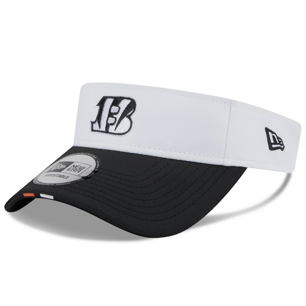 Cincinnati Bengals New Era 2025 NFL Training Camp Adjustable Visor - White/Black - NFL