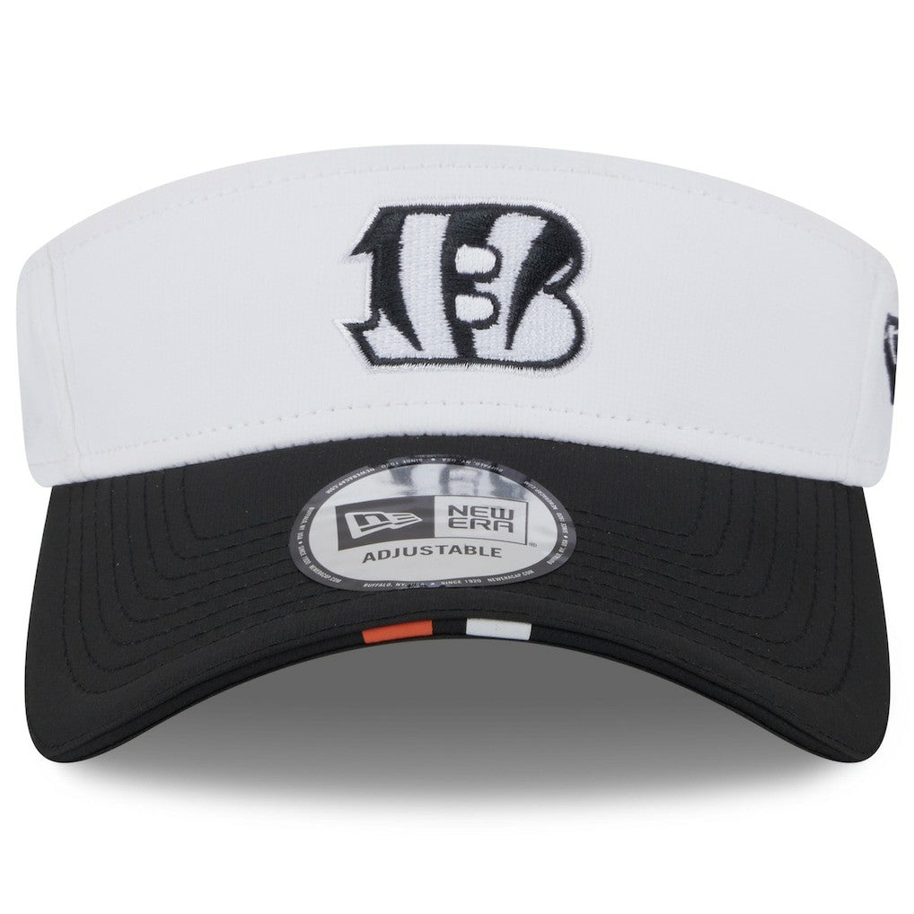 Cincinnati Bengals New Era 2025 NFL Training Camp Adjustable Visor - White/Black - NFL